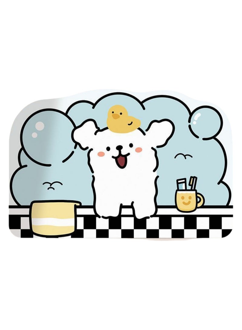 40*60cm Cartoon Puppy Floor Mat For Bathroom Door Absorbent Quick-Drying Mat - Image 1